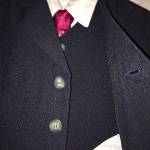 FOUGER COAT VEST TIE SHIRT NO PANTS NEW